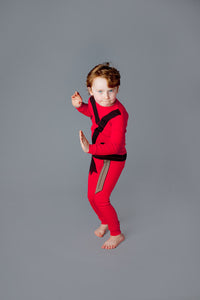 buy ninja pajamas, ninja pyjamas, organic cotton children's pajamas, fun kids pajamas, kids dress up pajamas