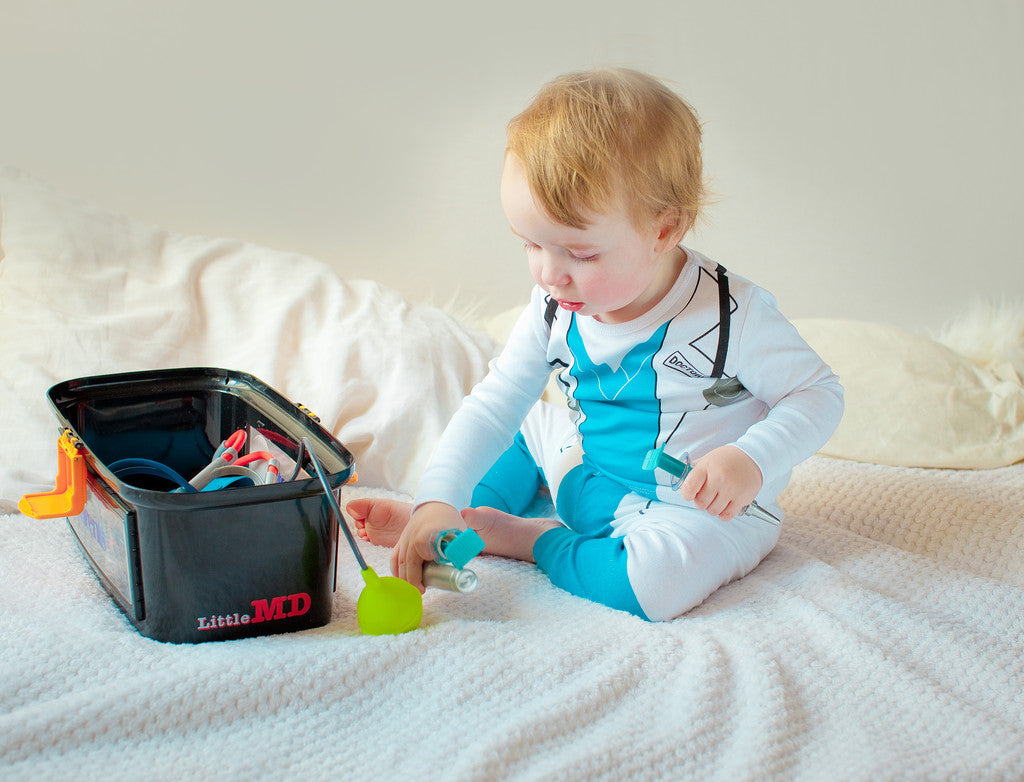 buy doctor pajamas, doctor pyjamas, organic cotton children's pajamas, fun kids pajamas, kids dress up pajamas, pyjamas
